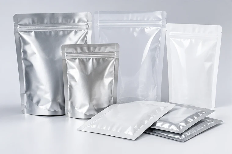 Assorted flexible laminated pouches