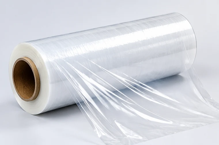 Clear stretch film roll